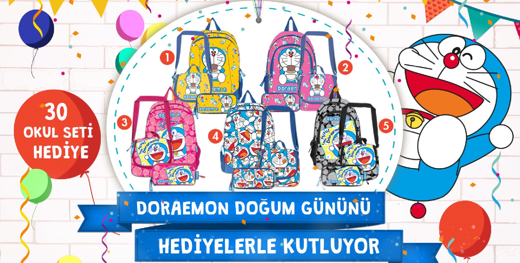 doraemon doğum günü hediyeleri, doraemon çanta